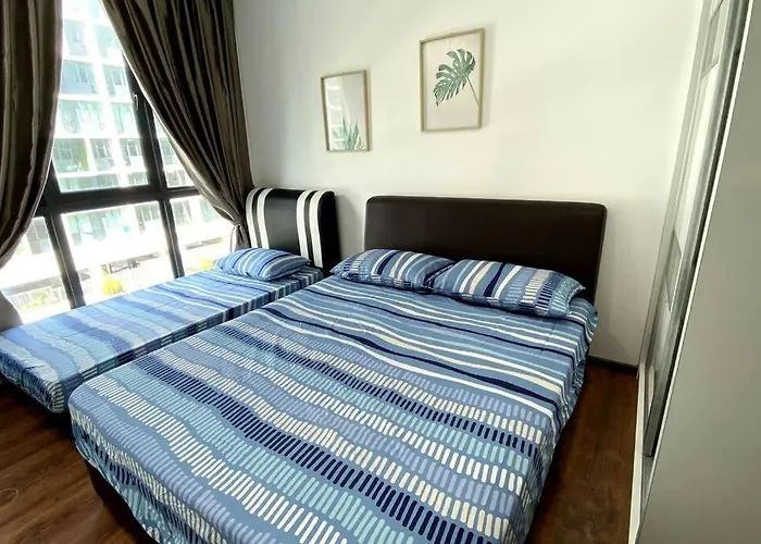 #2.1 Jazz Suites Large Bed Vivacity Kuching 3Rooms