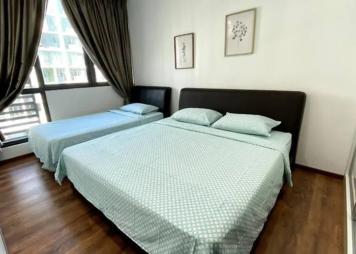 #2.1 Jazz Suites Large Bed Vivacity Kuching 3Rooms